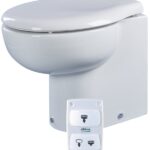 مرحاض بحري كهربائي صامت ممتاز، خفيف (Light) 12 فولت