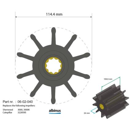 مكره فاخر (Premium Impeller) PN 06-02-040