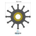 ⁦مكره فاخر (Premium Impeller) PN 06-02-026⁩ - الصورة ⁦2⁩