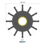 ⁦مكره فاخر (Premium Impeller) PN 06-02-031⁩ - الصورة ⁦3⁩