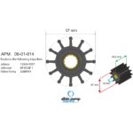 ⁦طقم المكره (Impeller Kit) الممتاز PN 06-01-014⁩ - الصورة ⁦3⁩