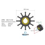 ⁦طقم المكره (Impeller Kit) الممتاز PN 06-01-016⁩ - الصورة ⁦3⁩