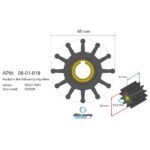 ⁦طقم المكره (Impeller Kit) الممتاز PN 06-01-019⁩ - الصورة ⁦3⁩