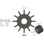 ⁦مكره فاخر (Premium Impeller) PN 06-02-028⁩ - الصورة ⁦3⁩