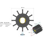 ⁦مكره فاخر (Premium Impeller) PN 06-02-030⁩ - الصورة ⁦3⁩