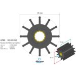 ⁦مكره فاخر (Premium Impeller) PN 06-02-032⁩ - الصورة ⁦3⁩