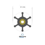 ⁦مكره فاخر (Premium Impeller) لمضخة الاتزان PN 06-04-036⁩ - الصورة ⁦2⁩