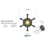 ⁦مكره فاخر (Premium Impeller) لمضخة الاتزان PN 06-04-036⁩ - الصورة ⁦5⁩