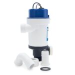 ⁦مضخة تهوية (Aerator) ثنائية المنفذ (Twinport) 500 جالون/ساعة، عمود قصير، 12 فولت⁩ - الصورة ⁦4⁩